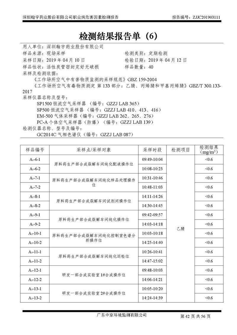 _深圳BJL百家AG老哥论坛药业股份有限公司南山定期检测报告_页面_42
