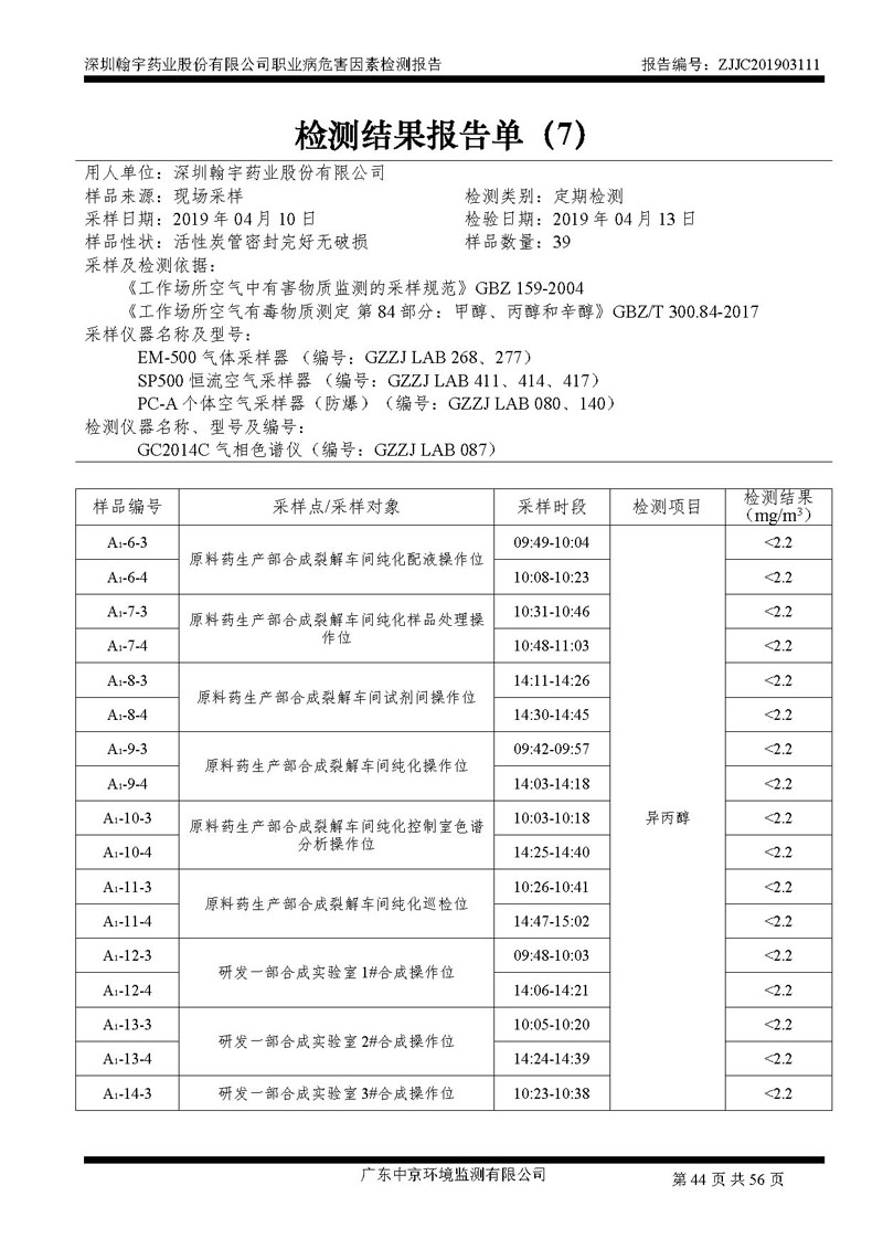 _深圳BJL百家AG老哥论坛药业股份有限公司南山定期检测报告_页面_44