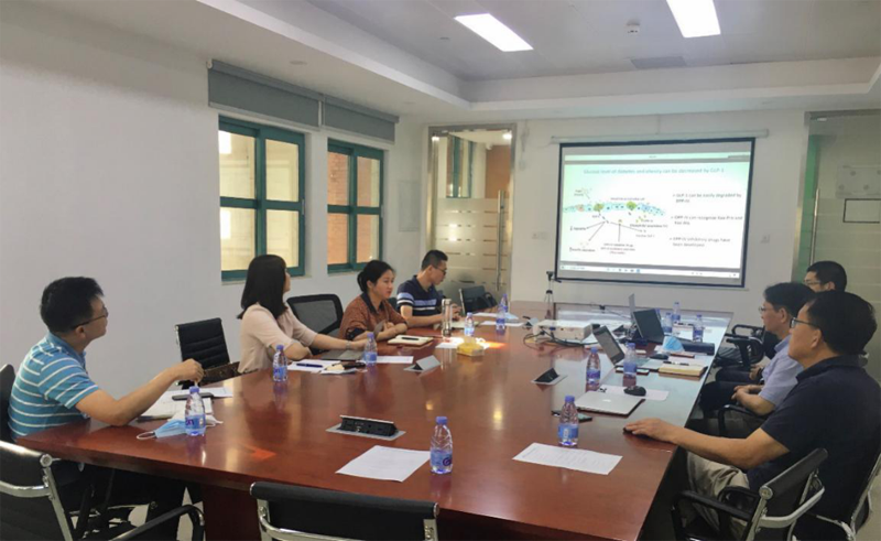 BJL百家AG老哥论坛药业总裁余品香一行造访清华大学深圳国际研究生院819